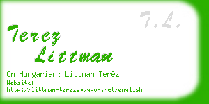 terez littman business card
